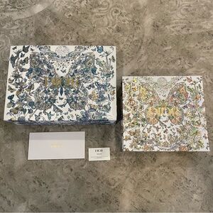 Dior Butterfly Gift Box Set Luxury Packaging Ribbon Tissue Bag Bundle Parisian